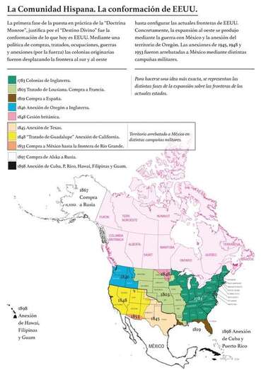 Expansión de EEUU a costa del mundo hispano/TA.